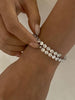 Stainless Steel Zircon Inlaid Bracelet for Women