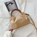 Cloud Bag Messenger Fashion Pleated Small Bag Simple Wooden Handle Handbag