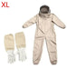 Professional Full-Body Beekeeping Suit with Ventilation and Protective Gloves