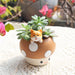 Creative Cartoon Mushroom Resin Flower Pot for Desktop and Garden Décor