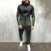 Zipper Tracksuit Set Men's Sporting 2 Pieces Sweatsuit Hoodie Pant Set