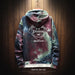 Shark Hoodie Men's Fashion Clothes Patchwork Sweatshirt Punk Streetwear