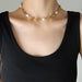 Women's Freshwater Pearl Necklace in Durable Titanium Steel Finish