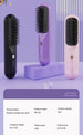 Portable Wireless Electric Heating Straightening Comb for Home & Travel