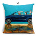 Lovely Cartoon Dog Driving Car Pillowcase – Decorative Linen Cushion Cover