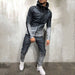 Zipper Tracksuit Set Men's Sporting 2 Pieces Sweatsuit Hoodie Pant Set