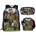 3PC-SET Toilet Man Backpack Primary Secondary School Teenage Peripheral Schoolbags