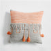 Cable Knit Cushion Cover – Vintage Mixed-Color Pillowcase with Tassels