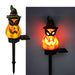Halloween Outdoor Solar Garden Light Resin Skull Crow Decorative Light