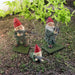 Funny Army Gnome Resin Statues – 3pc Outdoor Garden or Desk Decor Set