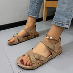 Open Toe Buckle Strap Sandals for Women – Casual Flat Summer Style For Women