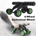 Foldable Abs Plastic 4-Wheel Exercise Wheel – Ab Training Set