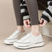 Tied Round Toe Platform Sneakers for Women – Elevated Casual Fit