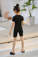 One-Piece Swimsuit for Boys and Girls with Sun Protection Design
