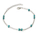 Retro Round Bead Turquoise Ankle Chains for Women Minimalist Anklet Jewelry