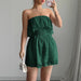 Women's Slim Fit Chest-Hugging Shorts Jumpsuit