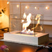 Square Four-Sided Alcohol Fireplace Lamp for Bar, Home & Desktop Decoration