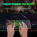 Wireless RGB Backlit 87-Key Keyboard 2.4G Film Keyboard for Gaming Use