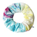 Trendy Tie-Dye Velvet Zipper Large Intestine Hair Loop for Stylish Look