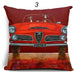 Lovely Cartoon Dog Driving Car Pillowcase – Decorative Linen Cushion Cover