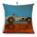 Lovely Cartoon Dog Driving Car Pillowcase – Decorative Linen Cushion Cover