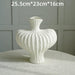 High-End Plastic Art Vase With Ceramic Look Perfect For Living Room And Desktop Decor