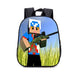 Teenager Minecraft Cartoon Backpack – Cool School Bag for Boys
