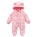 Baby Cartoon Hooded Jumpsuit – Warm & Cozy Crawling Suit