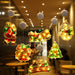 Festive LED Window Hanging Lights - Christmas Decorative Lights for Windows