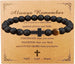 Unisex Beaded Cross Charm Bracelet – Fashion Jewelry Accessory