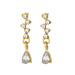 Diamond Inlaid Water Drop Zircon Earrings Women Simple Elegant Small Exquisite Jewelry