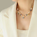 Natural Stone Freshwater Pearl Necklace for Women