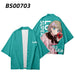 Anime Peripheral Clothes Haori Kimono Cloak Men's Fashion T-Shirt