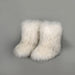 Women’s Thermal Fuzzy Platform Boots with Cozy Winter Insulation