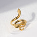 Stainless Steel Ring Personality Snake Shaped Open Ring Fashion Jewelry