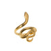 Stainless Steel Ring Personality Snake Shaped Open Ring Fashion Jewelry