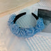 Fashionable Handmade Snow Yarn Flower Headband