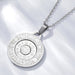 Chinese Zodiac Pendant Necklace - Rotating Titanium Steel Ring