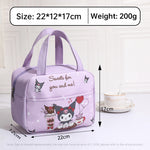 Cute Kuromi Thermal Lunch Bag – Portable Insulated Tote for Kids