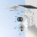Outdoor Dual-Lens Solar Powered WiFi Surveillance Camera with Night Vision