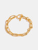 18K Gold-Plated Chain Bracelet – Stylish Stainless Steel for Women