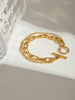 18K Gold-Plated Chain Bracelet – Stylish Stainless Steel for Women