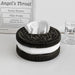 Minimalist Oreo-Inspired Tissue Box for Modern Living Room and Bedroom Decor
