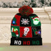 Knitted Christmas Hats with Colorful LED Lights for Adults & Kids