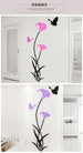 3D Acrylic Lily Crystal Wall Stickers for Elegant Home Decor in Living Room, Bedroom, or Entryway
