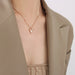 18K Gold Plated Titanium Steel Heart Necklace for Women – Minimal Style
