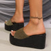 Open Toe Platform Wedge Sandals for Women – Casual Summer Footwear