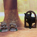 Cat & Mole Decorative Resin Garden Ornaments - Perfect for Outdoor Décor