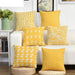 Nordic Style Yellow Cushion Cover – Decorative Throw Pillowcase