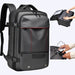 Men’s Large Capacity Travel Backpack with Expandable Vacuum Compression